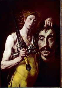 ゴリアテの頭を持つダビデ 作： Tanzio da Varallo