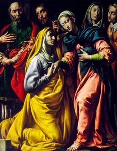 アントニオ・デンリコ（タンツィオ・ダ・ヴァラッロ）（1575-1635）の「訪問」は、油彩・カンヴァスで、イタリア、ドモドッソラ近郊のマジアニーゴにあるサン・ブリツィオ教区教会にある。 作： Tanzio da Varallo