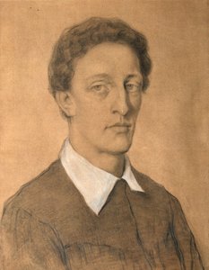 詩人アレクサンダー・ブロークの肖像、1880～1921年、1906年。 作： Tatyana Nikolaevna Gippius