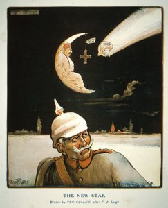 「The Anzac Book」に掲載された第一次世界大戦の漫画「The New Star」 作： Ted Colles