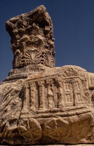 イスラエル、カファルナウム（別名コペルナウム）のシナゴーグ跡。
