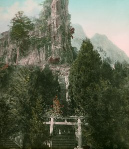 1900～1915年頃、群馬県妙義山の眺め（写真）