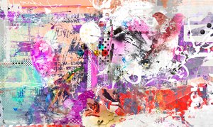 違いの鍵、2016年（キャンバスにコラージュ） 作： Teis Albers