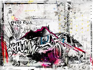 BKTUMM、2015年（キャンバスにコラージュ） 作： Teis Albers