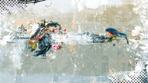 Birdalicious, 2014 (kollaasi kankaalle)