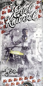 Evel Knievel, 2015 (Colagem sobre tela) 作： Teis Albers