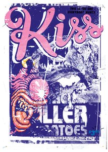 キスキラー、2015年（キャンバスにコラージュ） 作： Teis Albers