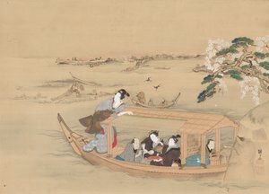 吉原への船、1800年代。