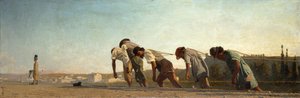 T.シグニリーニ、牽引道-絵画、1864-65