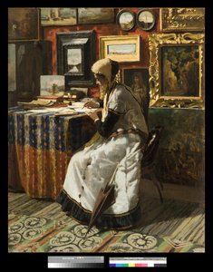 手紙、1867 作： Telemaco Signorini