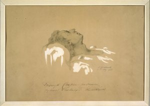 フレデリック ショパン (1810-1849)、彼の死の床、クウィアトコフスキー、テオフィル (1809-1891)。 インク、ガッシュ、グラファイト、紙 作： Teofil Kwiatkowski