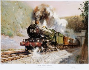 サウス・ウェールズ・プルマン、1971年頃（プリント） 作： Terence Cuneo