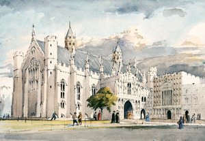 オールド ギルド ホール、ロンドン、c1450、c1990-2010 作： Terry Ball