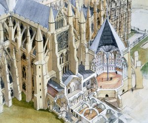 ウェストミンスター寺院、チャプター ハウス、c16 世紀、c1990-2010 作： Terry Ball