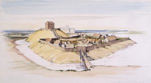 1985 年、建設直後のヨーク城とミンスター 作： Terry Ball