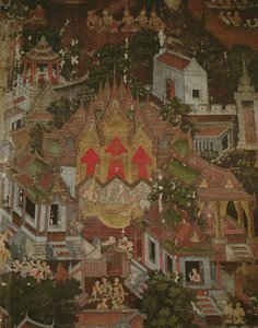 王子の誕生、ワットスタット、バンコク 作： Thai School