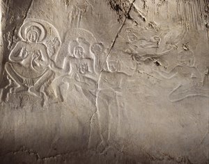 仏教シーン、ダバラヴァティ時代（ロック） 作： Thai School
