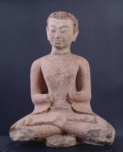 崇拝の弟子（テラコッタ） 作： Thai School