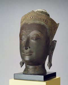 飾られた仏陀の頭