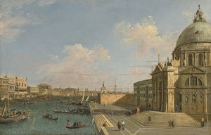 ヴェネツィア、大運河の入り口、東を見る、1730年代頃、油彩・カンヴァス 作： The Bateman Master