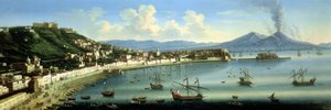 ナポリ、ポジリポの高原からベスビオまでの距離、1740 作： The Metropolitan Master