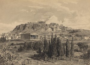 ヘファイストス神殿、1890 年。 作： Themistocles von Eckenbrecher