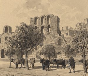 Herodes Atticus 劇場、1890 年。 作： Themistocles von Eckenbrecher