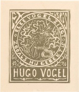 Ex libris van Hugo Vogel 作： Theo van Hoytema