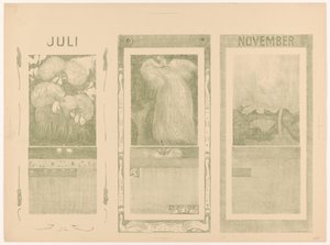 1910 年 7 月、8 月、11 月のカレンダー