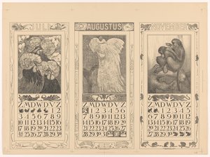 1910 年 7 月、8 月、11 月のカレンダー