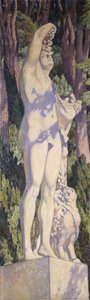 バッカス、c。 1920-1924（キャンバスに油彩） 作： Théo van Rysselberghe
