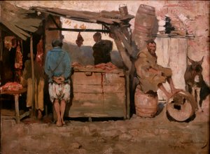 タンジェの肉屋 作： Théo van Rysselberghe