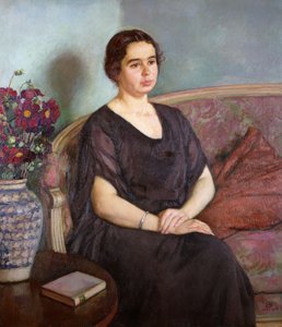 デュボア夫人の肖像、1922年 作： Théo van Rysselberghe
