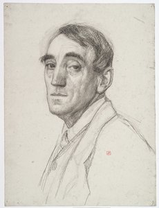 自画像、1916年 作： Théo van Rysselberghe