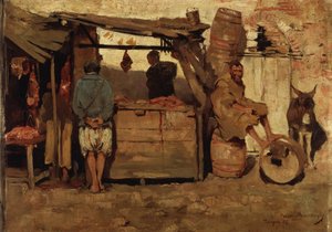 タンジェの精肉店 作： Théo van Rysselberghe