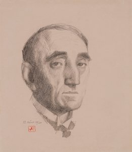 自画像 作： テオ・ヴァン・リッセルベルゲ