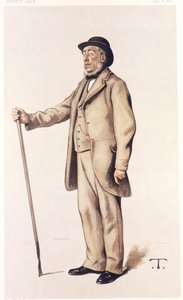サー・ジョン・ロウズ、イギリスの科学的農学者、1882年。 作： Theobald Chartan
