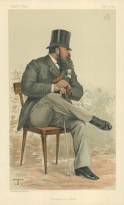 ロードレンドルシャム、サフォークの資産、1881年10月15日、バニティフェア漫画 作： Theobald Chartran