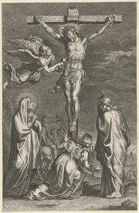 十字架上のキリスト 旧約聖書と新約聖書の情景（シリーズタイトル） Breviarium romanum (シリーズタイトル) 作： Theodoor Galle (possibly)