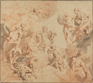 豊かさに恵まれたアントワープ 作： Theodoor van Thulden