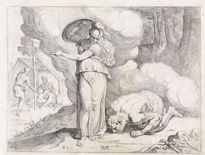 ミネルヴァがオデュッセウスにイサカを見せる オデュッセウスの作品（シリーズタイトル） 作： Theodoor van Thulden