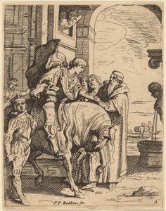 放蕩息子が父に別れを告げる 作： Theodoor van Thulden after Sir Peter Paul Rubens