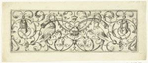 花輪を持つサギ 鳥と様式化されたツルのフリーズ (シリーズ タイトル) 作： Theodor Bang