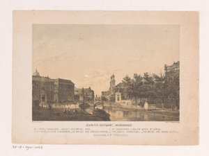 アムステルダムのデーフェンター ハウトマルクトとマウダーグラハト Deventer Houtmarkt Muidergracht (オブジェクトのタイトル) 作： Theodor Brüggemann