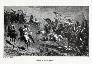 ポーランドの有翼騎兵隊、1882 年 作： Theodor Knesing