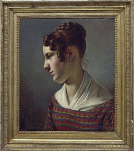 少女の肖像画 作： Theodor Leopold Weller