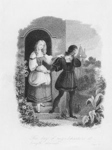 私の出発日が到着しました。ウィリアムシェバリエ（1804-66）によって刻まれた、メアリーシェリー（1797-1851）の「フランケンシュタイン」の前絵 作： Theodor M. von Holst