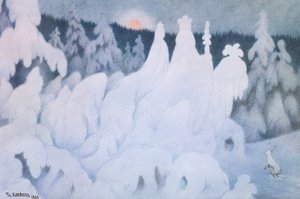 正月遊びのトリック 作： Theodor Kittelsen
