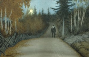 帰り道に 作： Theodor Kittelsen