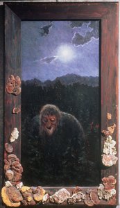 Our House Troll (キャンバスに油彩) 作： Theodor Kittelsen